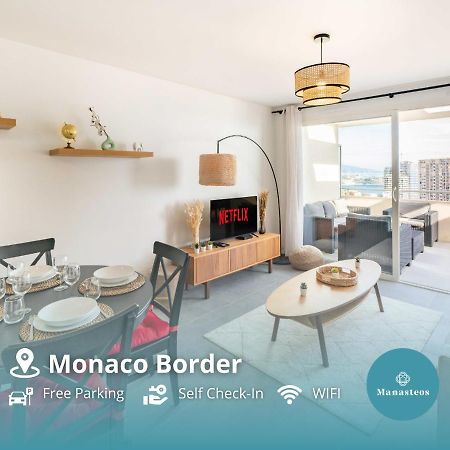 5Mn Monaco - Terrasse Vue Mer - Parking - Be Beausoleil Extérieur photo